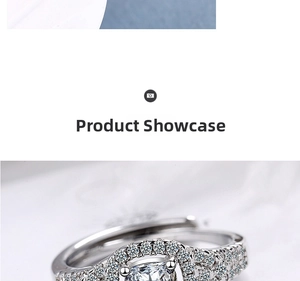 Macro view of a classic four-prong solitaire ring with pave-set shimmering zircon stones