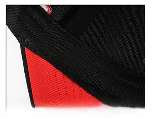 Detailed interior of a large baseball cap showing breathable mesh and thickened sweatband