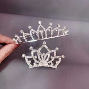 Princess crystal tiara set with sparkling rhinestones for children and girls crown hair accessories