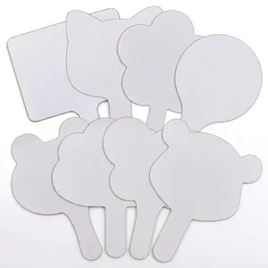 Handheld Dry Erase Whiteboard Melamine Double Sided Erasable Response Paddle For Classroom Teaching Answering Board