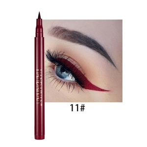 Detail of waterproof liquid eyeliner in shade 11 with fine felt tip and smudge-proof formula