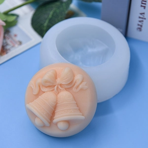 Stampo in silicone e decorazione natalizia a campana per pasticceria e fai da te