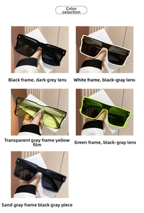 Multiple color options for oversized square sunglasses featuring premium frames and lenses
