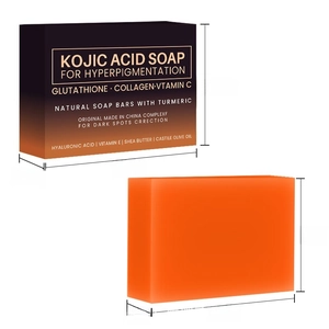 Detailed size specifications for Kojic Acid Soap with glutathione and vitamin C