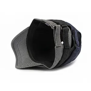 Atmungsaktive Herren-Baseballkappe mit Netzdesign und verstellbarem Riemenverschluss