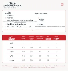 Guide des tailles détaillé pour ensembles de yoga avec mesures du XS au XL et tissu