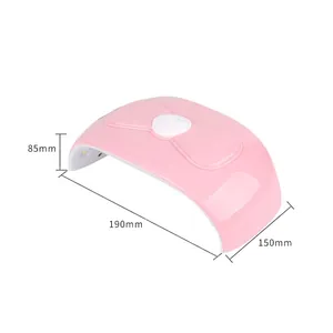 Pink bow-knot 52W UV LED nail lamp with 30s/60s/90s timer settings for manicures