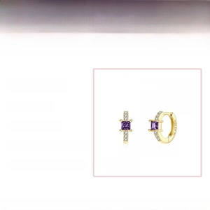 Detailed specifications of 12mm S925 silver ear hoop earrings with gold filled finish