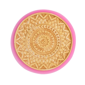 Mandala pattern silicone mold for resin coasters and handmade gypsum crafts