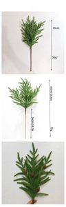 Detail of Norfolk Pine branches in 45cm and 65cm sizes with realistic PE needle texture