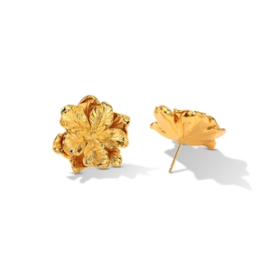 Korean Style Minimalist Daisy Flower Stud Earrings With 925 Sterling Silver Earring Post Gold Silver Plated Floral Jewelry