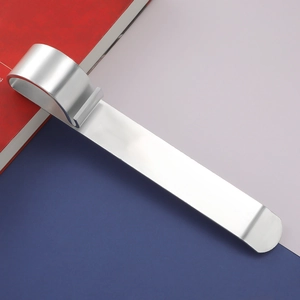 Polished stainless steel multifunctional long clip for DIY jewelry projects and bookmarks