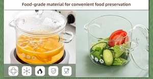 Detailed comparison of heat-resistant glass pot for both cooking and cold food storage