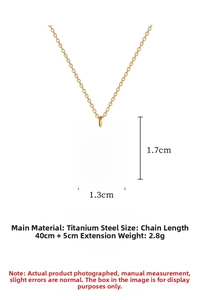 Detail of star and moon pendant with dimensions 1.7cm by 1.3cm on a gold chain