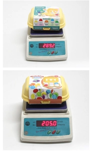 Weight measurement of 6-piece geometric matching egg set for toddler early learning