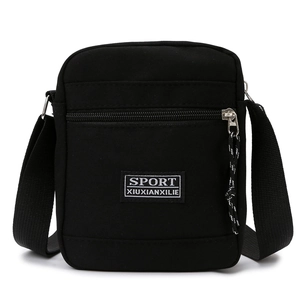 Men Small Crossbody Bag Nylon Lightweight Water Resistant Shoulder Bag For Travel Casual Sport Minimalist Streetwear