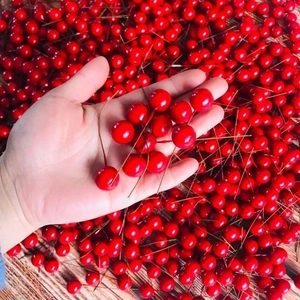 Artificial Christmas Berries Foam Realistic Holly Berry Stems For Holiday Wreath DIY Craft Home Party Table Decoration