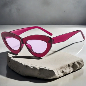 Lunettes De Soleil Rétro Oeil De Chat Protection UV400 Monture PC Légère Verres AC Mode Streetwear Pour Hommes Et Femmes