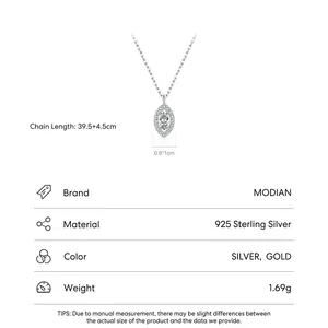 S925 Sterling Silver Eye Necklace featuring a marquise-cut crystal pendant on a fine chain