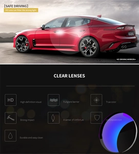 Detail showing HD UV400 lenses with anti-glare and impact resistance for cycling sports
