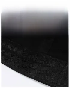 Close-up of the widened moisture-wicking sweatband inside the black baseball cap