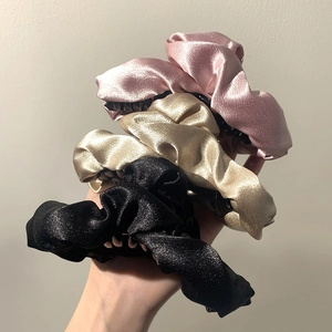 Grande Molletta Per Capelli In Raso Elegante Pinza Per Capelli A Squalo Pieghettata Vintage Francese Dolce Accessori Per Capelli Per Donne Ragazze