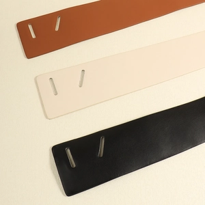 Chic wide leather waist belts for women in brown, beige and black for dresses