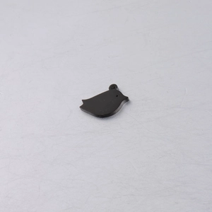 Detailed view of a sleek black bird-shaped pendant with polished mirror finish for DIY jewelry