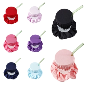 Anti Spiking Drink Cover Scrunchie Reusable Fabric Hidden Pocket Hair Tie For Nightclubs Bars Party Safety Trendy Accessory
