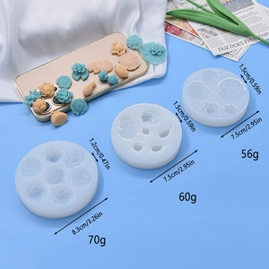 Lotus and koi fish silicone mold set for DIY cake decorating and resin crafts