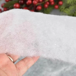 Artificial white fluffy snow cotton blanket for Christmas window display scene decoration