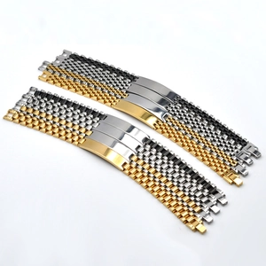 Stainless Steel Bracelet Watch Strap Style Five Bead Tank Chain With ID Plate Punk Hip Hop Jewelry For Men