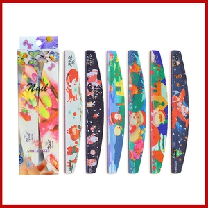 Limes À Ongles Professionnelles Double Face Bandes De Ponçage Grain 100 180 Imprimé Floral Noël Outils Manucure