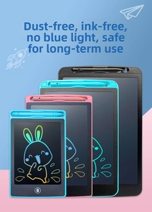 Dettaglio di tavolette grafiche LCD da 8,5 pollici in vari colori per bambini con protezione occhi