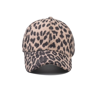 Berretto da baseball classico con stampa leopardata in cotone per uomo e donna regolabile