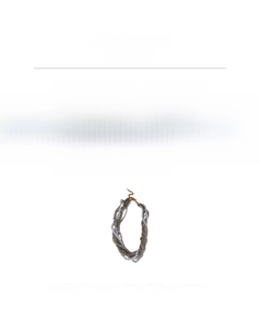Detail showing pearl and crystal layered necklace specs: 40.1cm length with 9.9cm extension