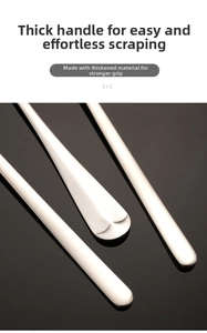 Close-up of thickened stainless steel baby spoon handle for ergonomic grip and durability