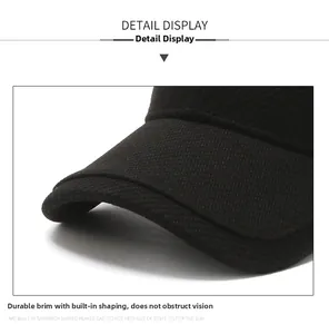 Close-up of a sturdy wool baseball cap brim with a built-in interlayer for shape retention