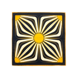 Women Square Scarf Elegant Geometric Floral Print Imitation Satin Chiffon Neckerchief Lightweight Fashion Head Scarf