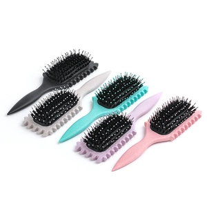Professional Cushion Bristle Hair Styling Brush Wave Design Detangling Hairbrush Daily Hair Care Tool