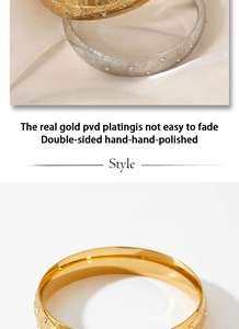 Detailed view of gold and silver engraved bracelets with zircon stones and polished finish