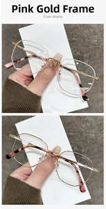 Detailansicht der roségoldenen Metallbrille mit Bügeln im Schildpatt-Muster-Design