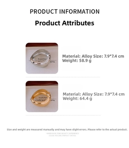 Detailed view of wide irregular bangles in silver and gold alloy showing dimensions
