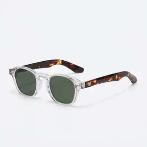 Retro Round Sunglasses Unisex UV400 Protection PC Frame Vintage Fashion Eyewear With Metal Rivets