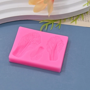 Moule en silicone rose en forme de feuille de chou pour gâteaux et savons DIY