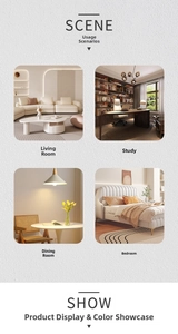 Glass candle holder displayed in living room, study, dining room, and bedroom settings