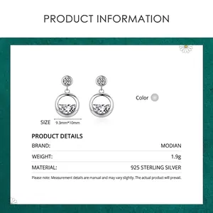 Elegant s925 sterling silver studs with sparkling cubic zirconia in a minimalist style