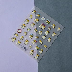 5D geprägte Hamster Nagelaufkleber mit süßen 3D Tiermotiven Modell TS-287