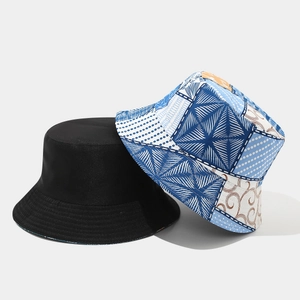 Cappelli da sole bohémien con stampa floreale e neri classici in cotone per donna all'aperto