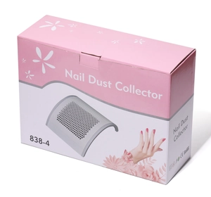 Detail of Nail Dust Collector model 838-4 packaging with CE and RoHS certification logo